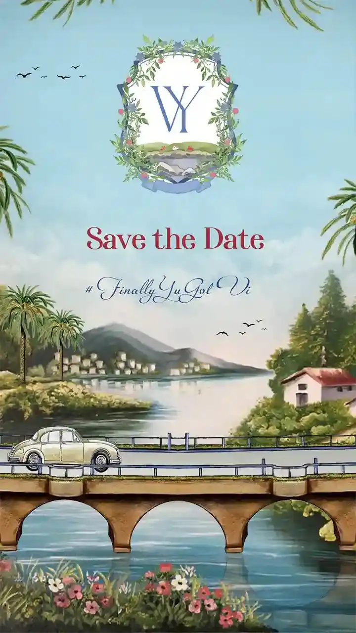 Save the Date Caricature Invitation Video Download Now