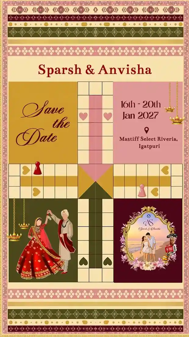 Save the Date Invitation Video for Classic Wedding Style