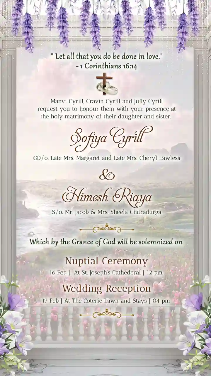 Christian Wedding Video Invitations for Special Moments