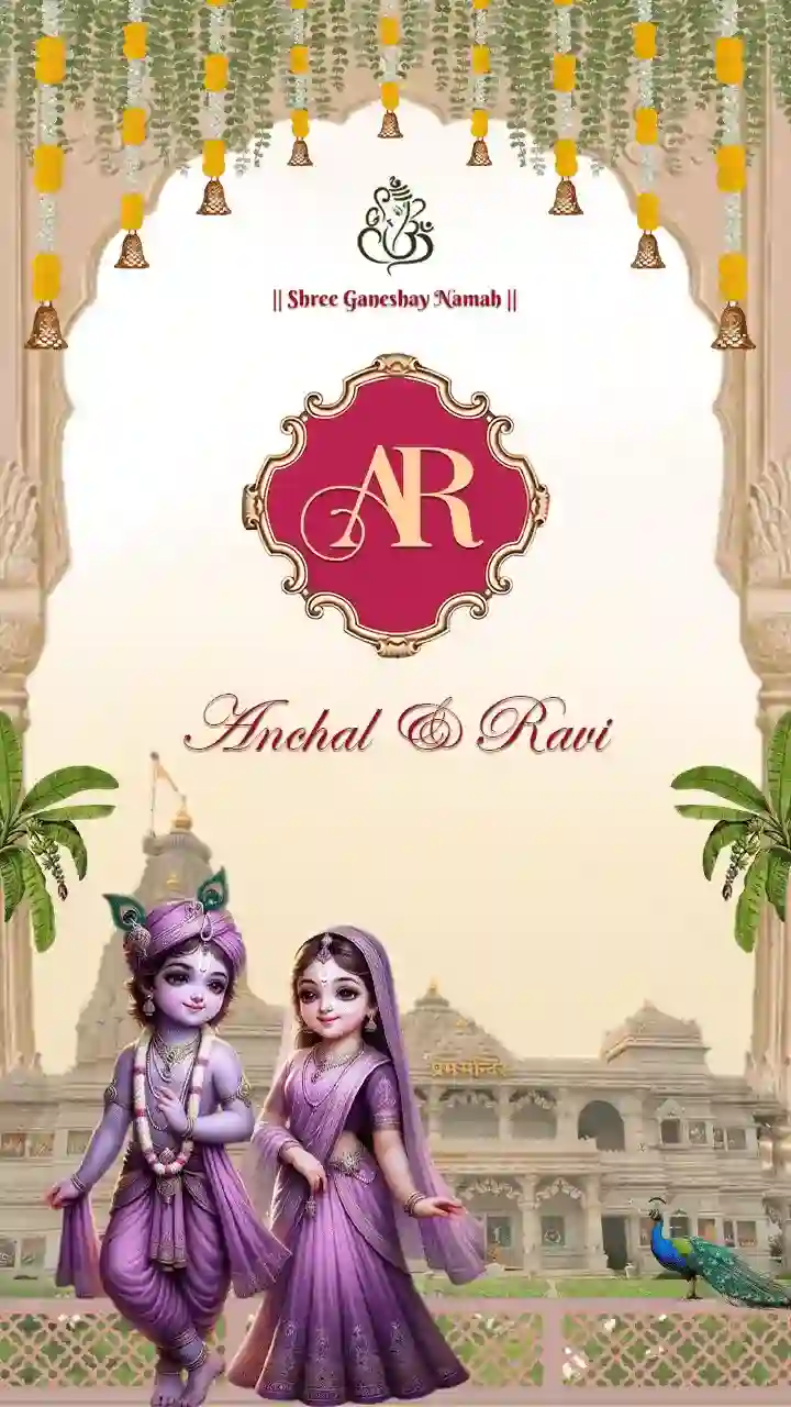 Modern Engagement Invitation Video for Couple Announcement