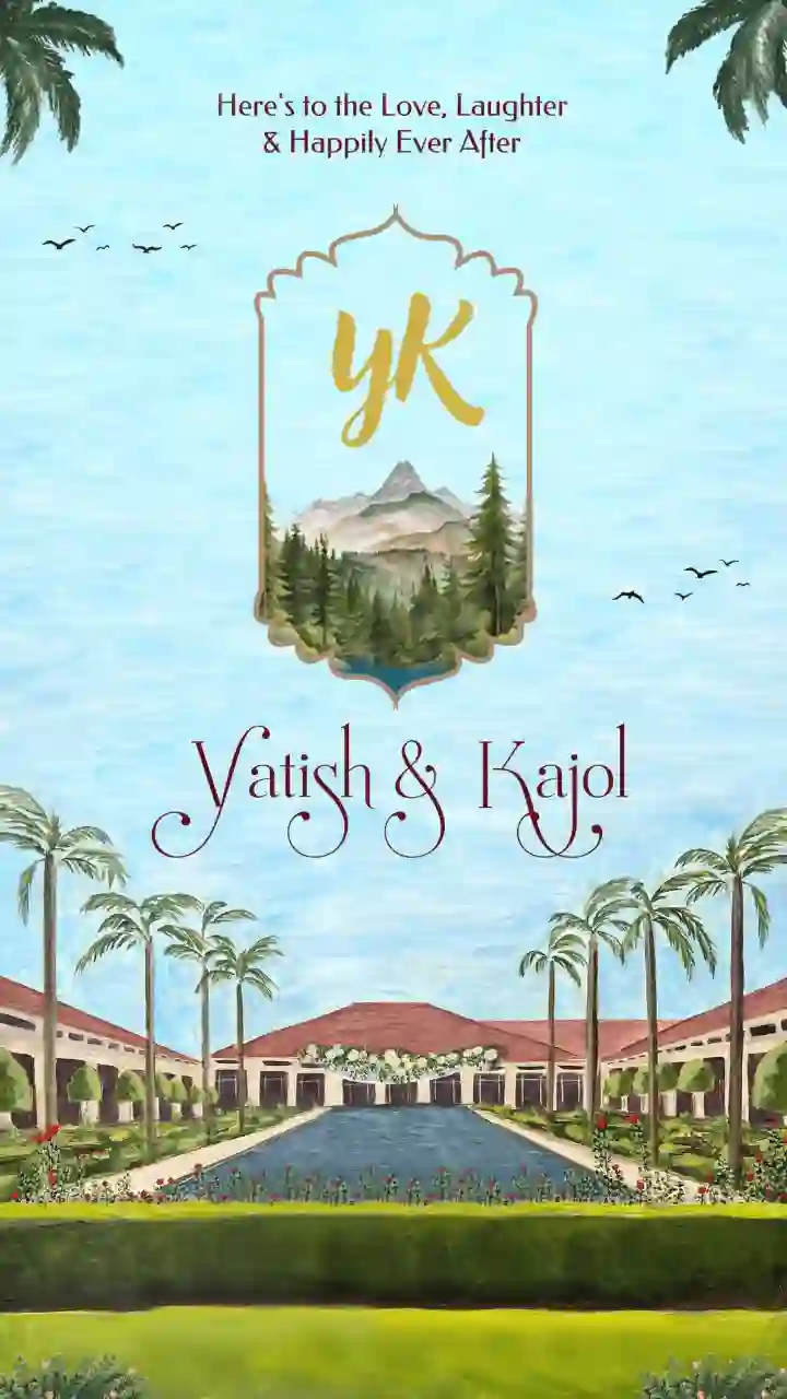 Wedding Invitation Video Floral Mandap Wedding Theme