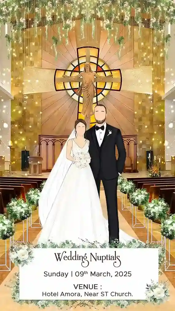 Digital Christian Wedding Invitation Video Download Online
