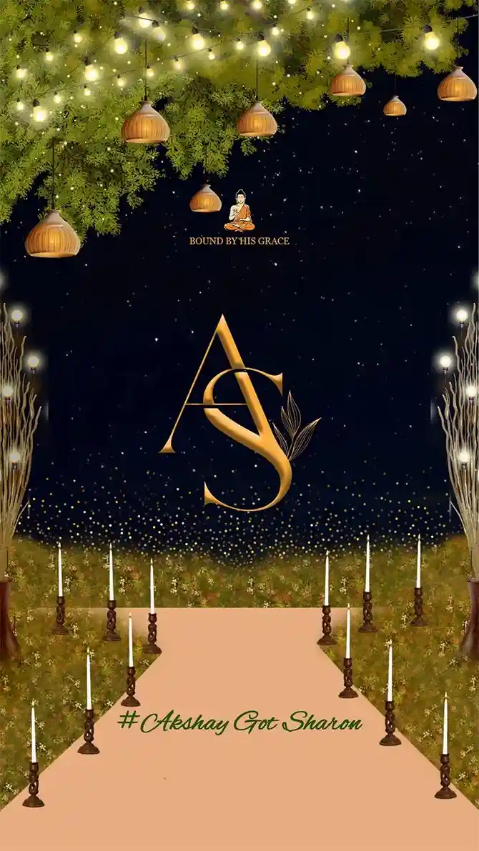 Engagement Invitation Video with Royal Black Gold Theme