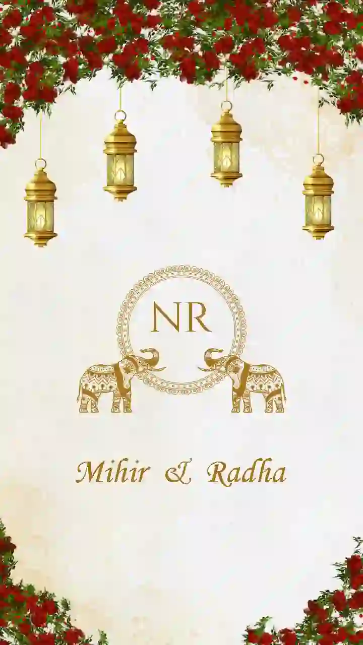 Stylish Digital Wedding Invitation Video Templates Online