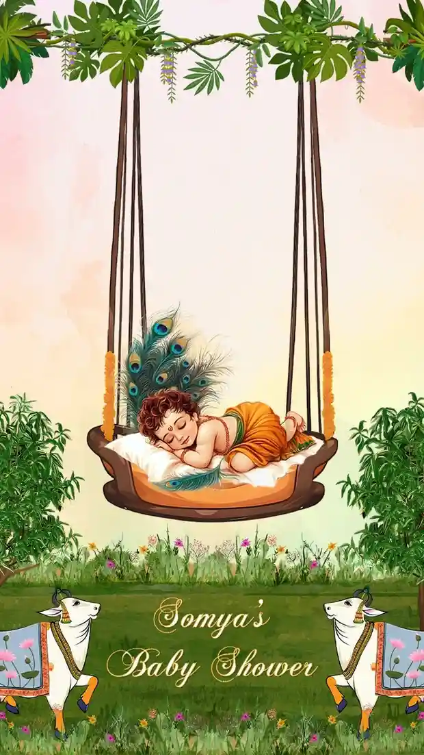 Baby Shower Invitation Video with Editable Online Templates