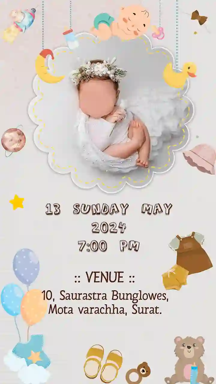 Indian Chhathi Ceremony Invitation Video Editable Download