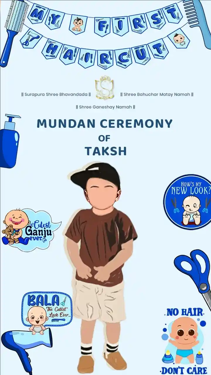 Mundan Ceremony Invitation Video for a Special Event