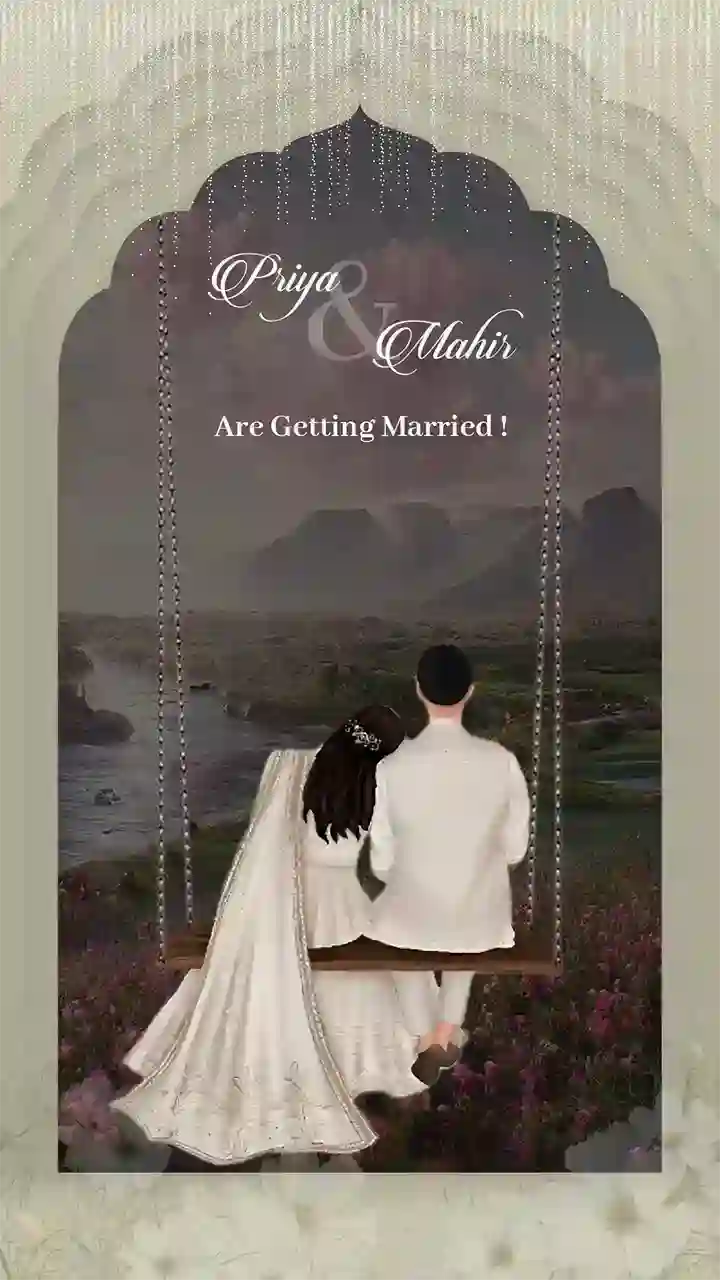 Wedding Invitation Video Dreamy Portrait Wedding Style