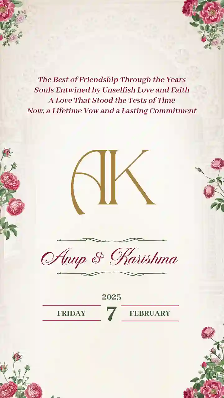 Simple Wedding Invitation Video for WhatsApp Status 2026