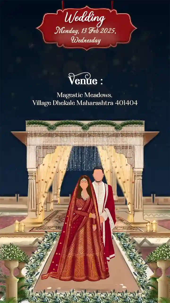 Cinematic 4K Wedding Invitation Video for Couples