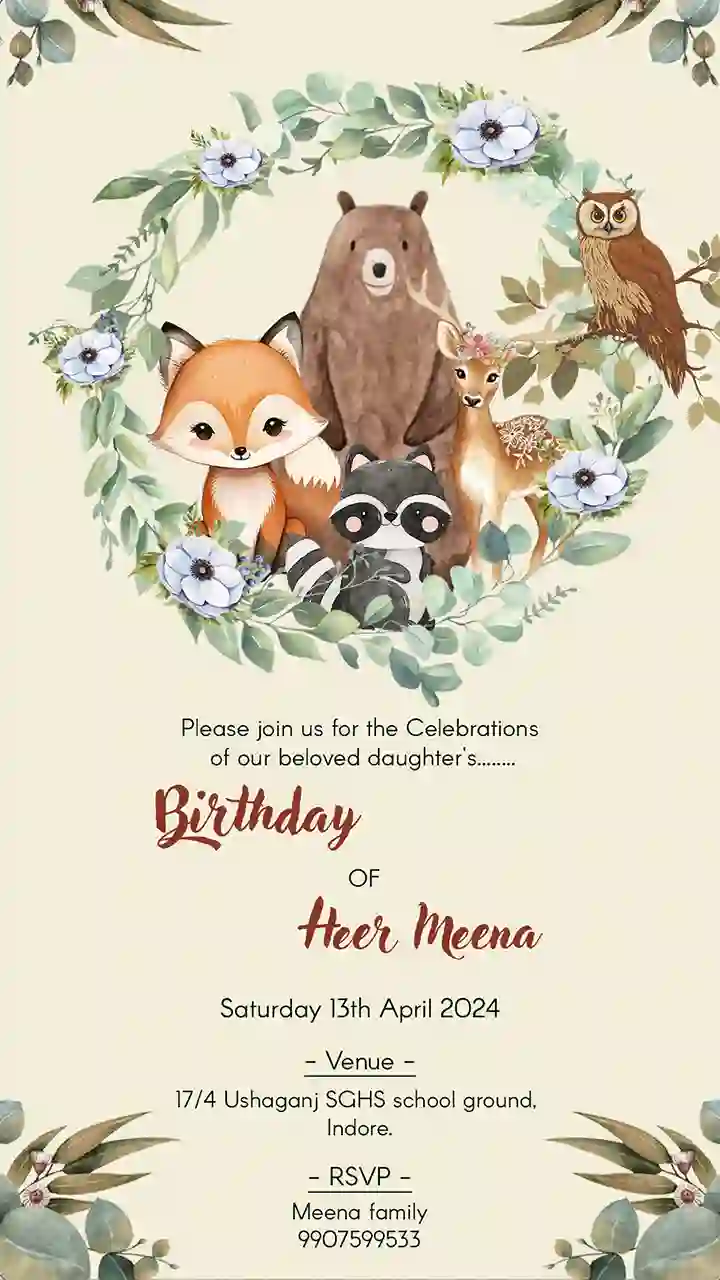 Modern Birthday Invitation Video Download for Party Invites