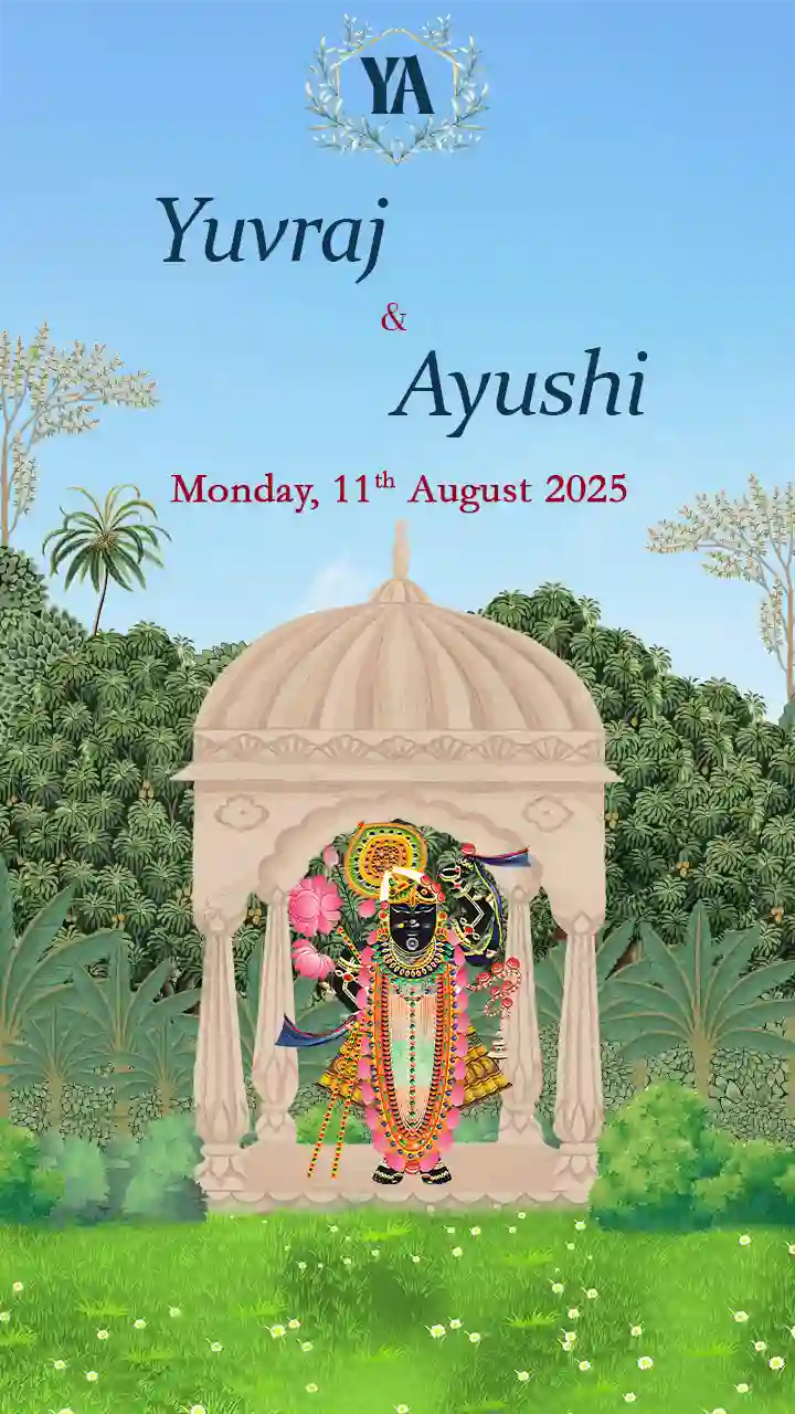 Create Lord Krishna Wedding Invitation Video Online HD