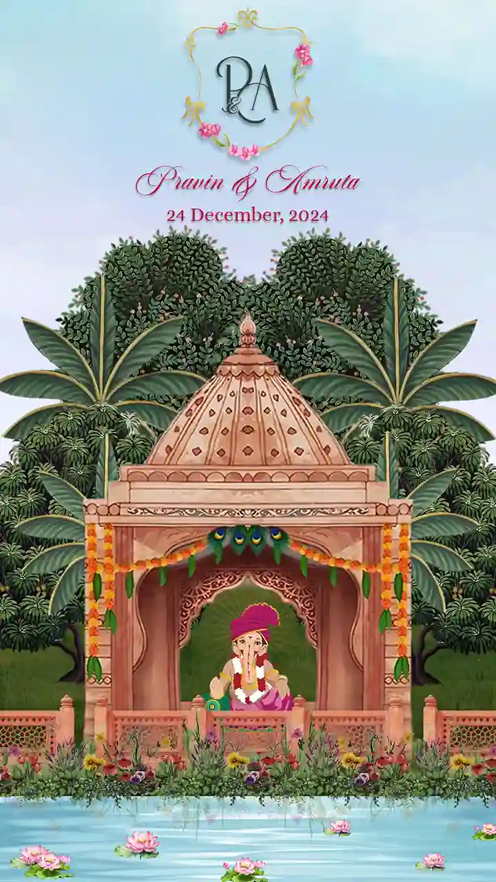 Elegant Wedding Invitation Video Online Download