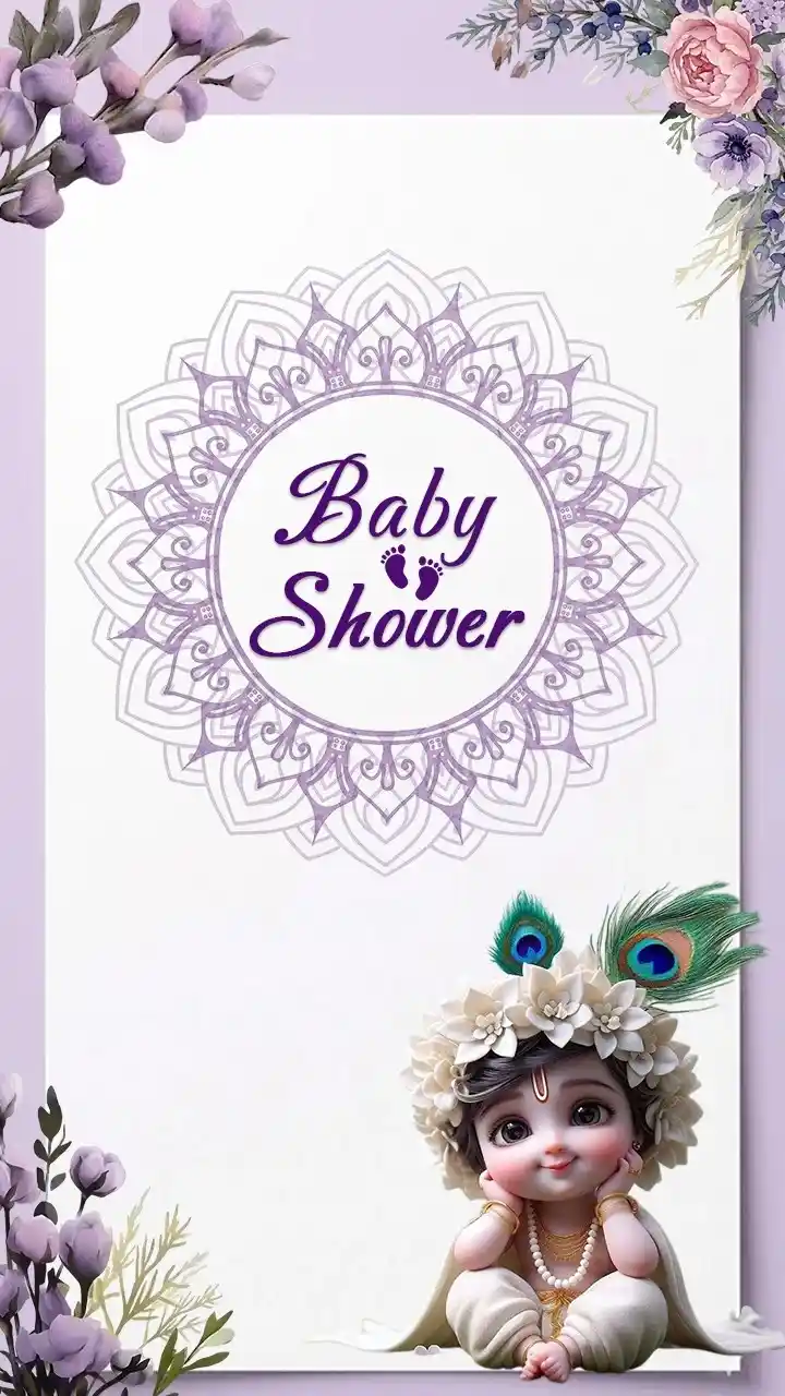 Beautiful Baby Shower Invitation Video Template Online