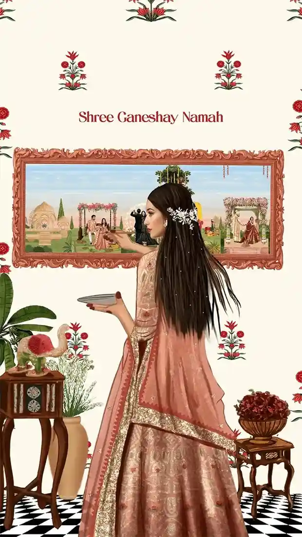 Royal Wedding invitation Video with Elegant Palace Design