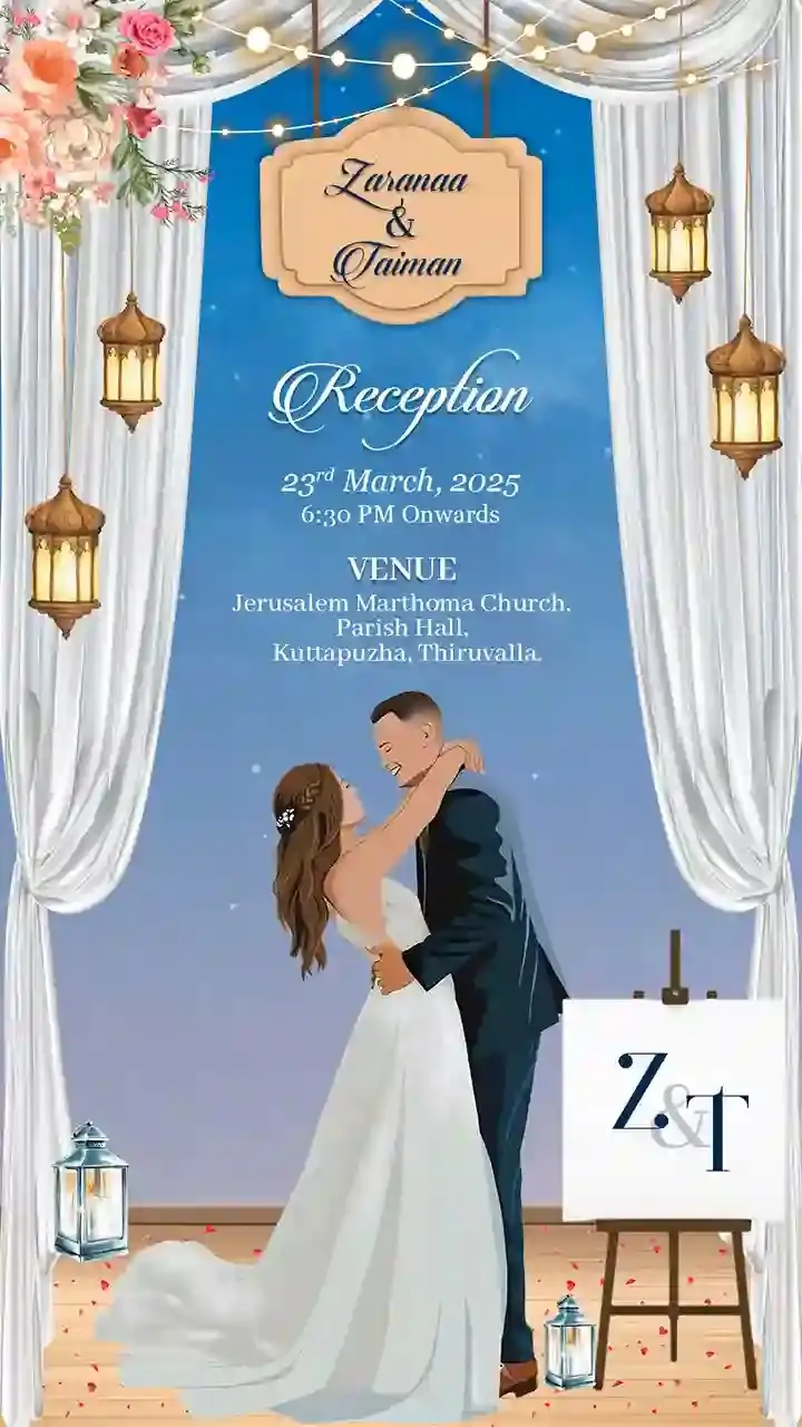 Modern Christian Wedding Invitation Video Templates