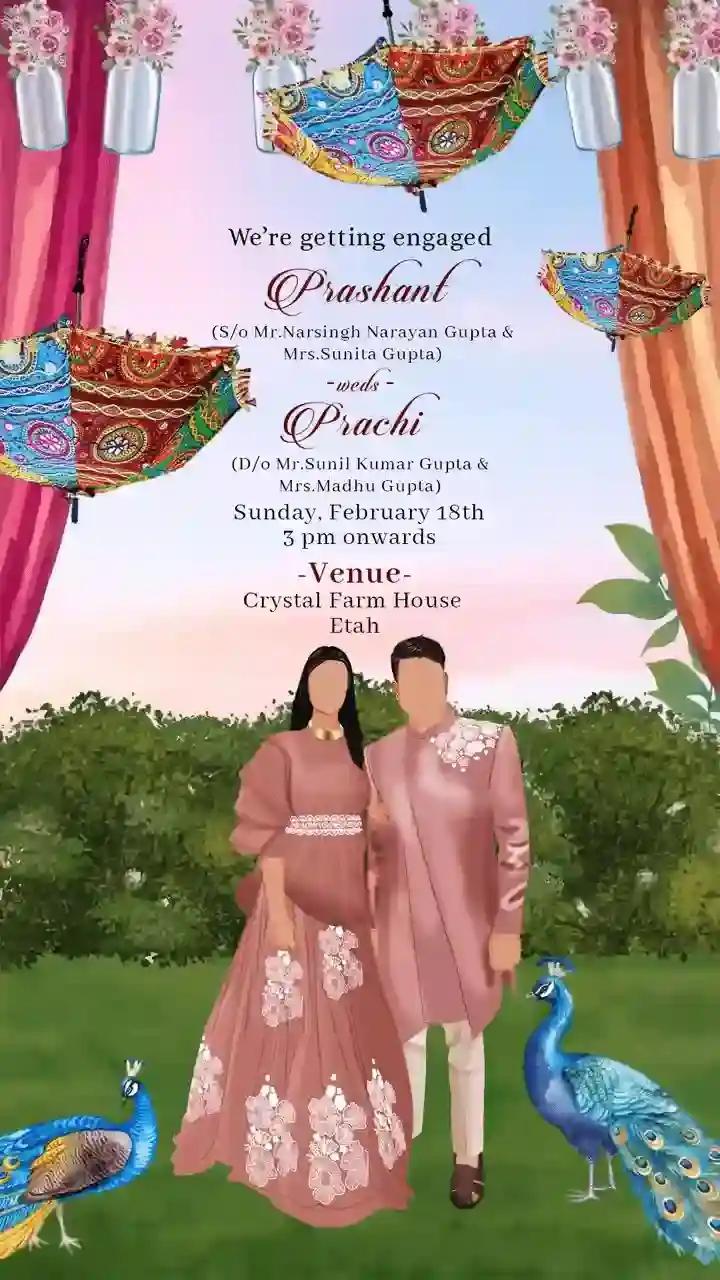 HD Engagement Ceremony Invitation Video Download Online