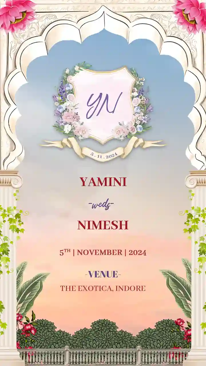 Royal Palace Wedding Invitation Video for Grand Events