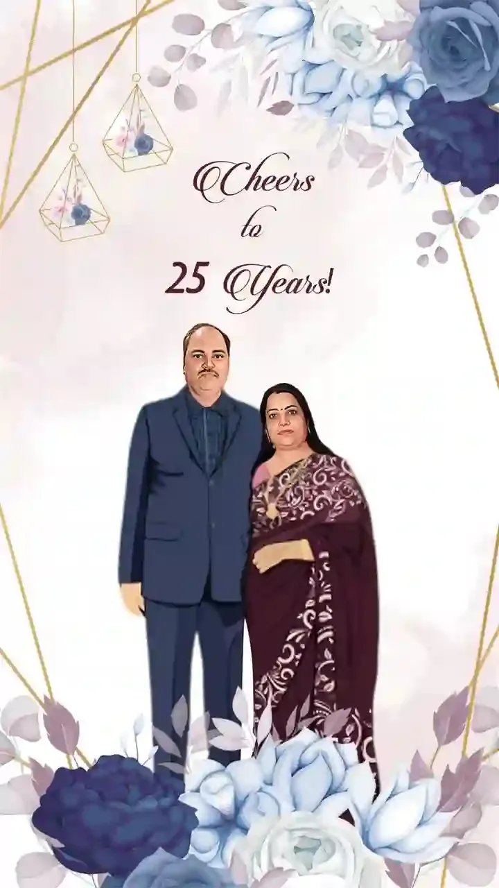 Animated Wedding Anniversary Invitation Video Templates