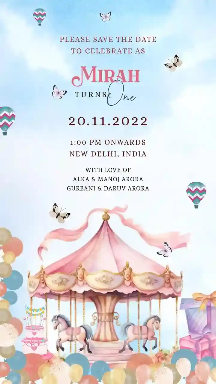 Create Stunning Birthday Invitation Video MP4 Online Easily