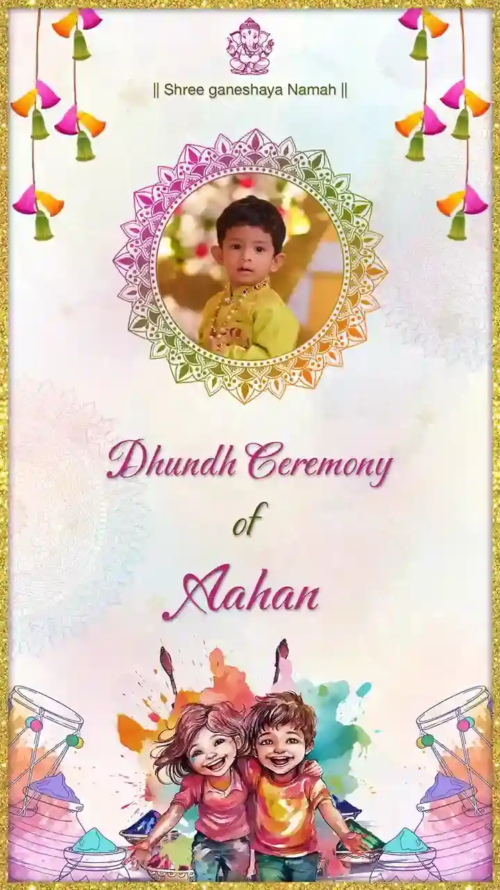 Dhund Ceremony Invitation Video Templates Online HD