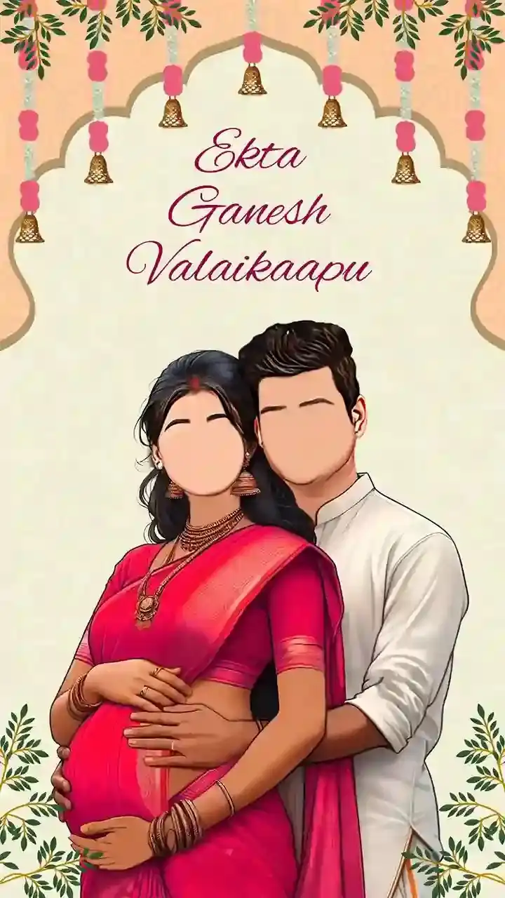 Best Tamil Valaikappu Caricature Invitation Video Ideas