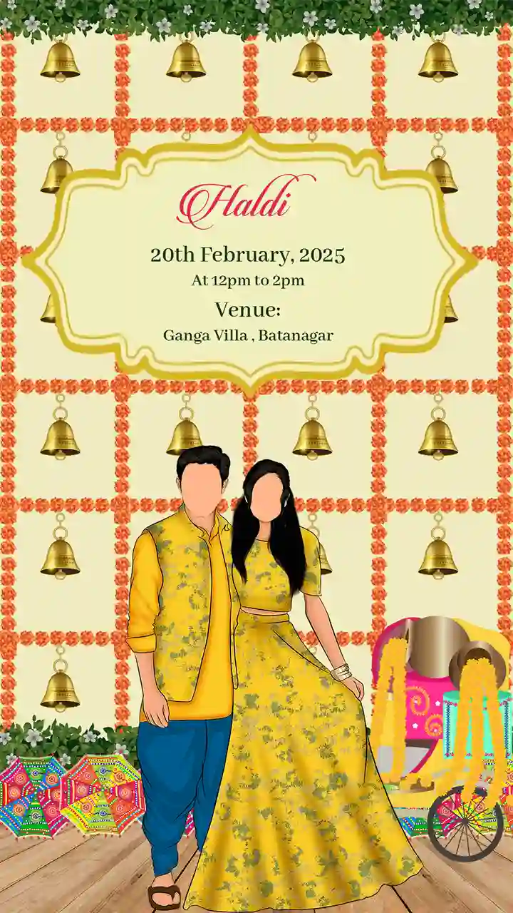 Unique Caricature Wedding Invitation Video for Every Couple