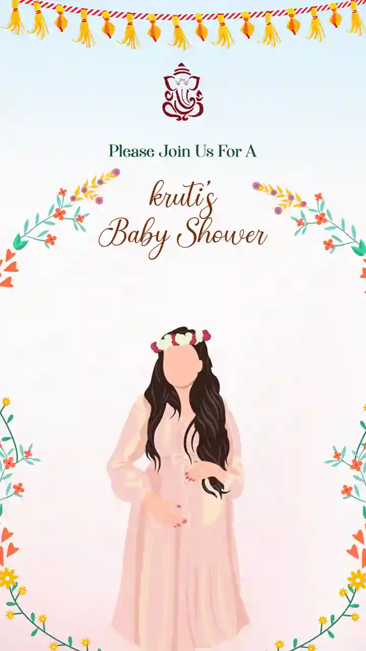 Customizable Mom To Be Baby Shower Invitation Video Design