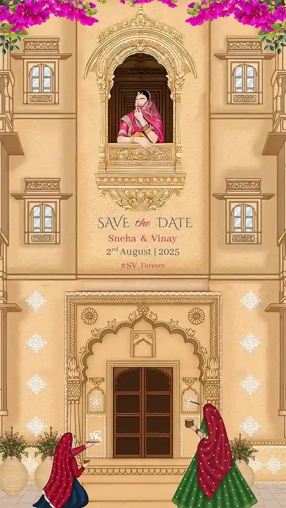 Save the Date Invitation Video Online with HD Design