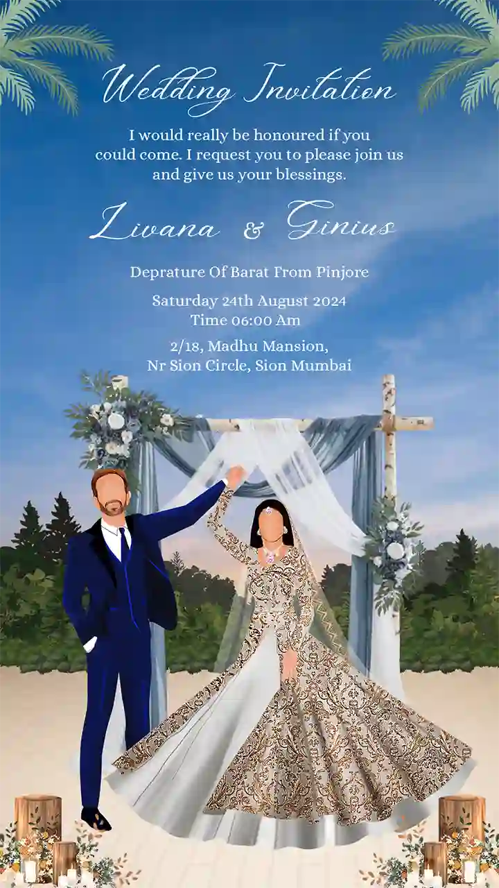 Create Wedding Invitation Video Online with Modern Designs