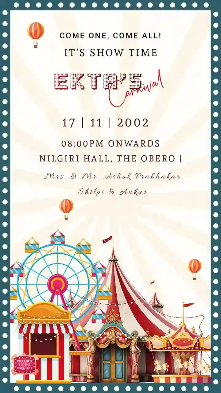 Design Birthday Party Invitation Video Online for WhatsApp