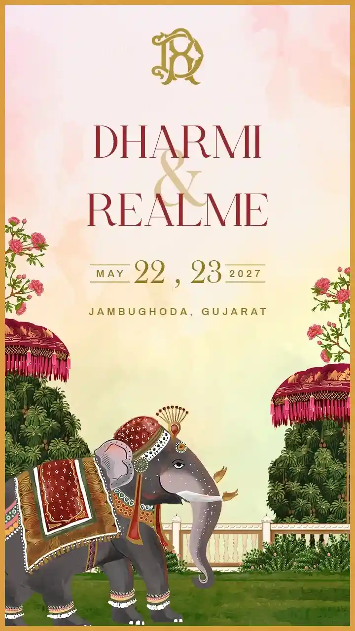 Wedding Invitation Video Template with Royal Themes