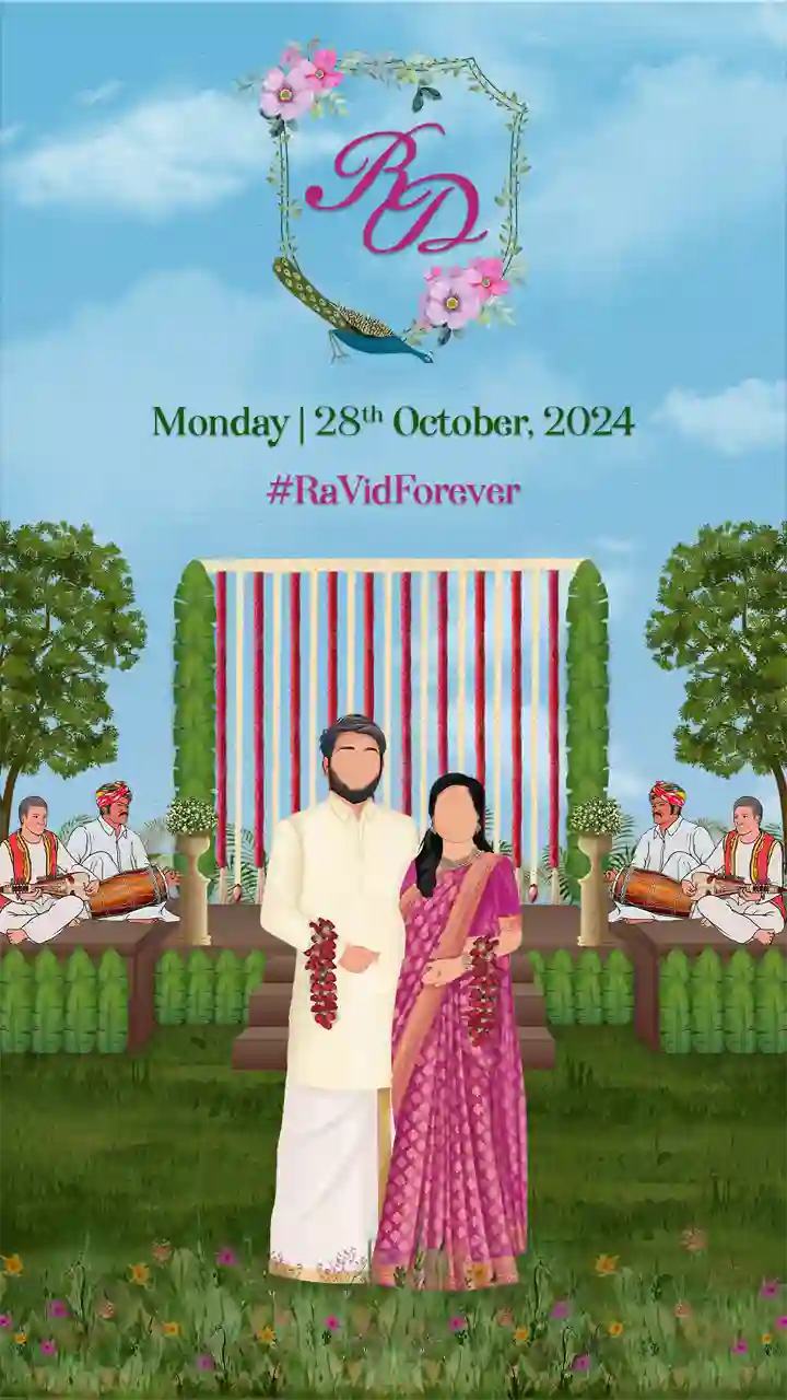 Traditional South Indian Wedding Ceremony Invitation Video