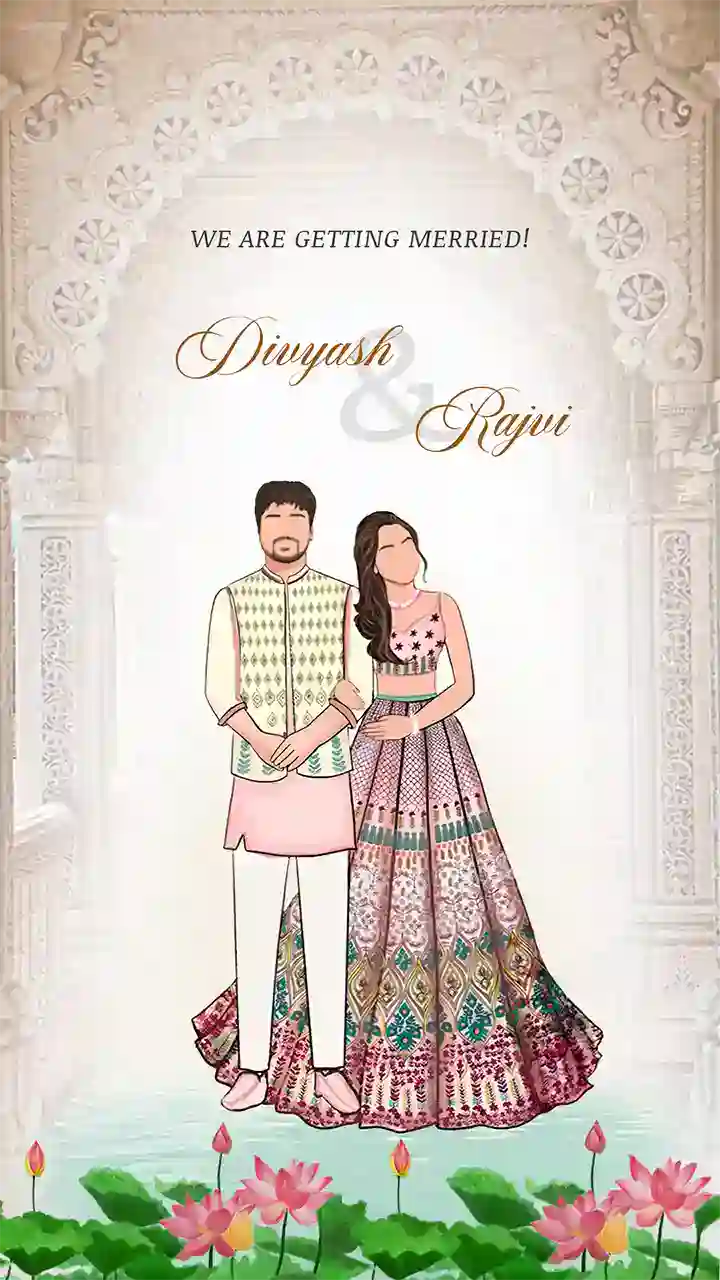 Wedding Invitation Video Luxury Minimal Wedding Theme