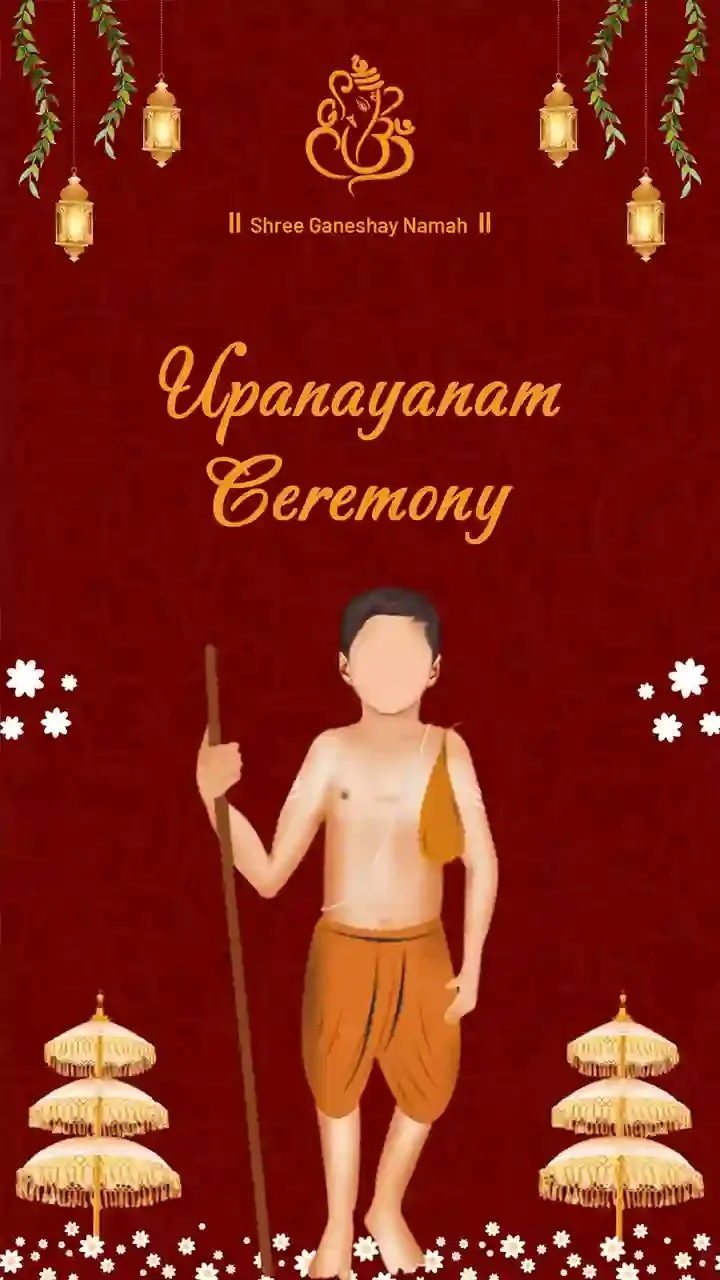 Personalized Upanayanam Ceremony Invitation Video Online