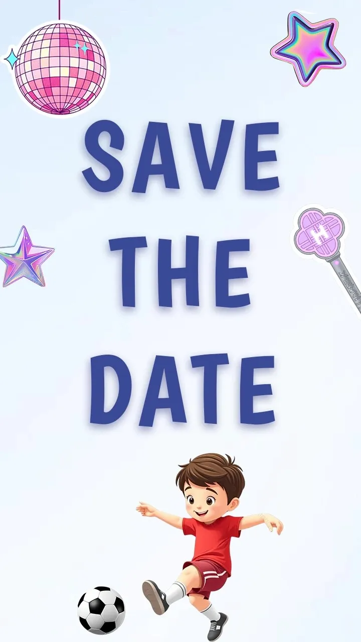 Save The Date Birthday Invitation Video for Fun Parties